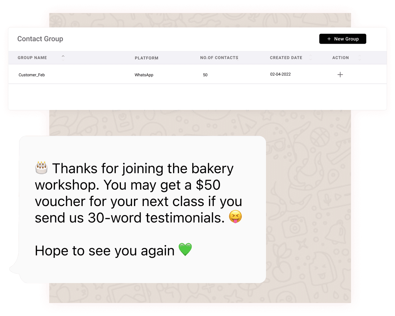 Whatsapp broadcasting use case: Workshop